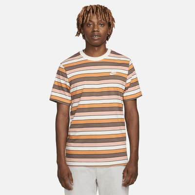 Nike striped tee best sale